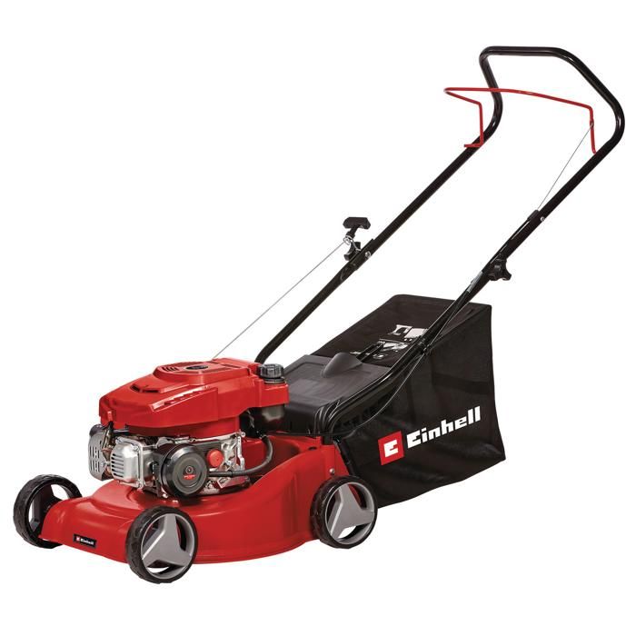Einhell Tondeuse à gazon thermique GC-PM 40/2 (132cc, surfaces jusqu’à 800 m², Largeur de coupe 40 cm)(Surface recommandée 800 m²/Largeur de coupe 40 cm/Avec primeur de démarrage)
