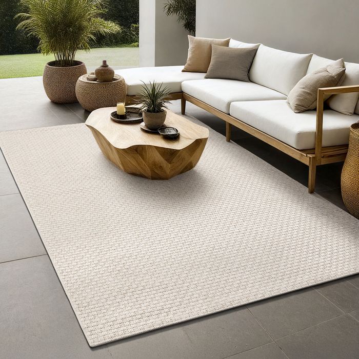 Tapis d'extérieur - THE CARPET - Maldives - Boho - Résistant - 240 x 340 cm - Beige(Beige/120 x 170 cm)
