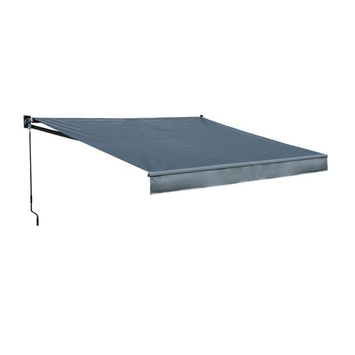 Store banne SAULE 2,5 × 2m - Toile anthracite et structure grise(Anthracite)