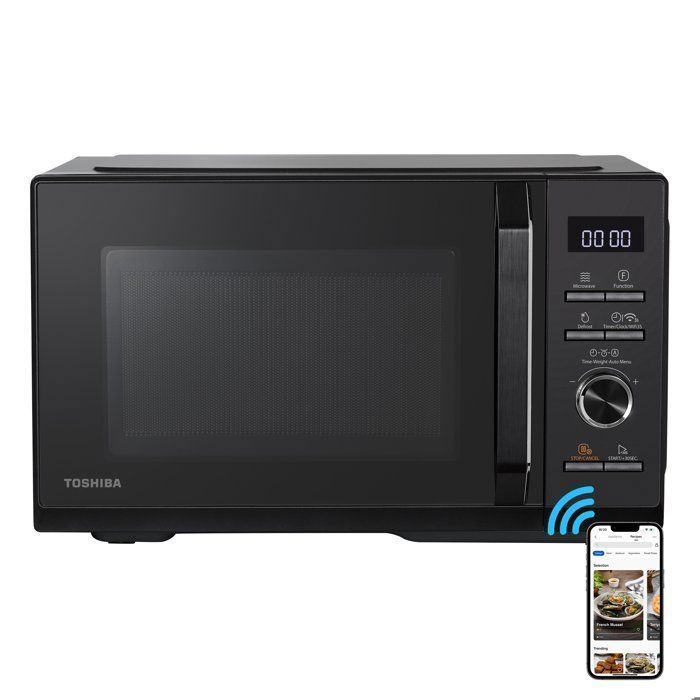 Micro-ondes combin pose libre MW3-SAC26SF(BK) 26L, 900W Gril 1000W Convection 2100W - Connection WiFi Friteuse sans huile(Inverter et 26 L noir gril 7-en-1/900 W)