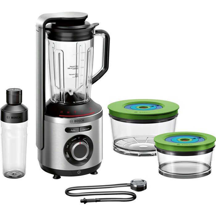Blender sous vide 2-en-1 - BOSCH - VitaPower Série 8 MMBV625M - 1000 W - Inox / Noir(MMBV625M)