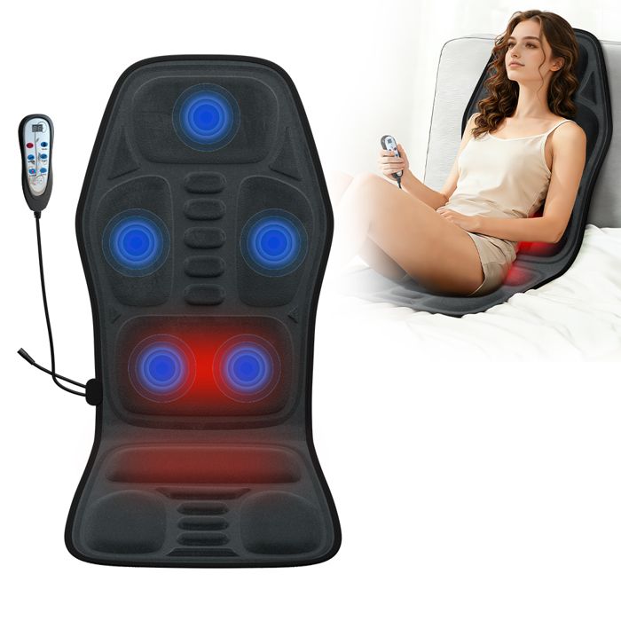 Tapis De Massage Électrique - Himouta Matelas Massant Corporel - 9 Vitesse - Fonction De Chauffage - Pliable - 15*50*2Cm(Vert/Tissu/Massage complet du corps)