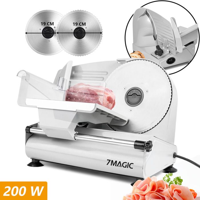 Trancheuse Électrique - FATABETA - SL518 - 200W - Lame 19 cm - Réglable 0-15 mm(200W)