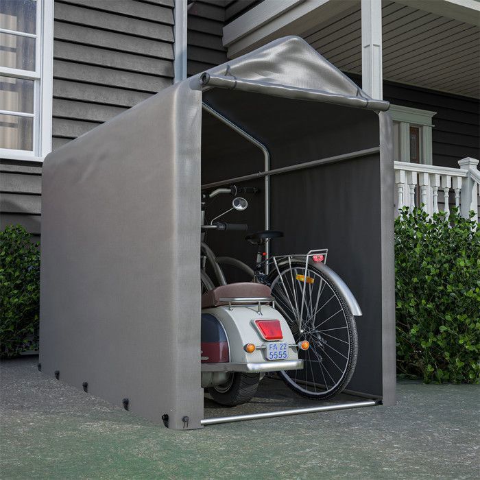 Abri de Jardin Pas Cher, Cabane de Jardin Tente de Stockage pour Garage, Armoire Rangement Exterieur, Gris Foncé, 100x187x160 cm(100 x 187 x 160 cm)