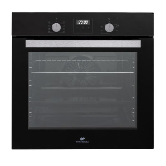 Four encastrable catalyse - chaleur pulsée - CONTINENTAL EDISON - F80CBIX - Noir et inox - L59,5 x H59,6 x P 54,68cm(Inox)