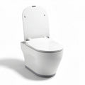 Toilettes suspendues modernes en céramique blanche 75 x 38 x 40cm