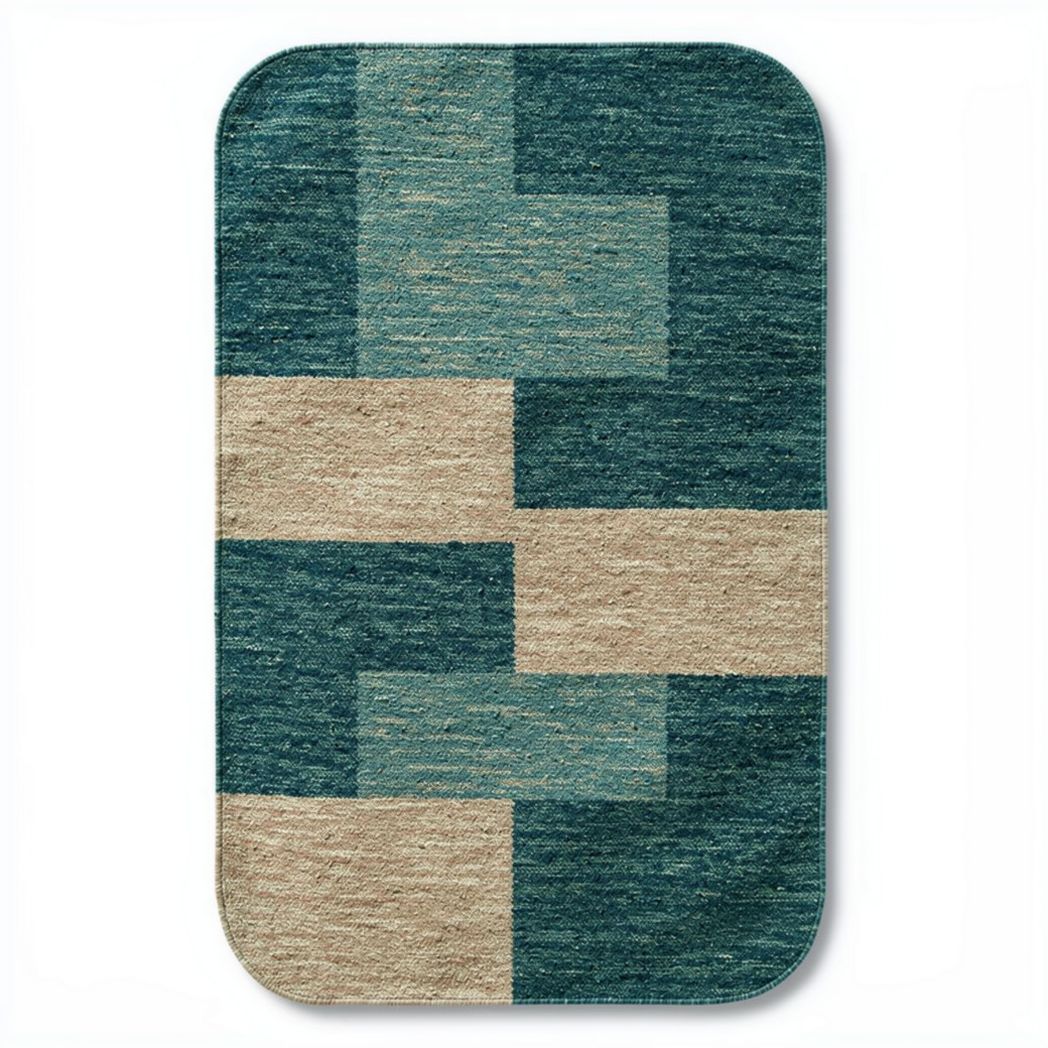 Tapis en fibres naturelles avec motifs géométriques dimensions 150 x 100 x 1cm