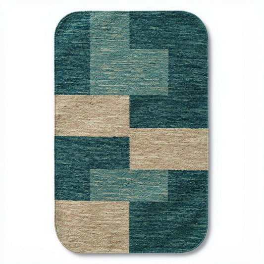 Tapis en fibres naturelles avec motifs géométriques dimensions 150 x 100 x 1cm