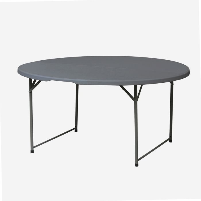 Table pliante ronde WERKA PRO Ø150 x 74 cm gris(Gris)