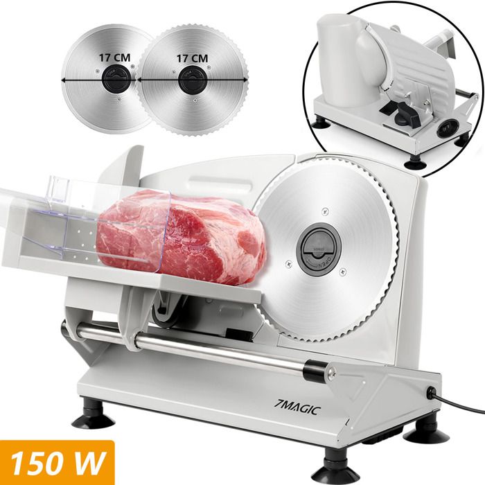 Trancheuse Électrique - FATABETA - SL517 - 150W - Lames 17 cm - Réglable 0-15 mm(150W)